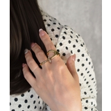 Liquid Arc Double Finger Ring | earyear | 詳細画像9 