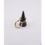 ゴールド | Waveform Double Finger Ring | earyear