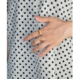 Sculpt Frame Double Finger Ring | earyear | 詳細画像7 
