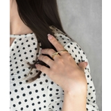 Sculpt Frame Double Finger Ring | earyear | 詳細画像8 