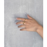Sculpt Frame Double Finger Ring | earyear | 詳細画像9 