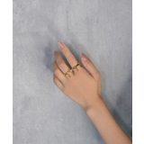 Crown Drape Double Finger Ring | earyear | 詳細画像12 
