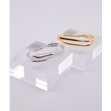 Wave Frame Double Finger Ring | earyear | 詳細画像1 