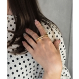 Wave Frame Double Finger Ring | earyear | 詳細画像10 