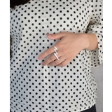 Curve Line Fusion Double Finger Ring | earyear | 詳細画像4 