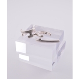 シルバー | Curve Line Fusion Double Finger Ring | earyear