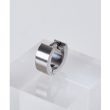 サージカル ステンレス フラット フープピアス(UNISEX) | earyear | 詳細画像1 