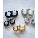 サージカル ステンレス フラット フープピアス(UNISEX) | earyear | 詳細画像29 