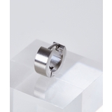 サージカル ステンレス フラット フープピアス(UNISEX) | earyear | 詳細画像5 