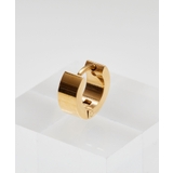 ゴールド | サージカル ステンレス フラット フープピアス(UNISEX) | earyear