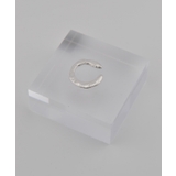 叩き加工ーマットシルバー | メタルフープ片耳イヤーカフ | earyear