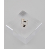 凸凹プレート-艶シルバー | メタルフープ片耳イヤーカフ | earyear