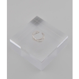 ストリングクロスーマットシルバー | メタルフープ片耳イヤーカフ | earyear