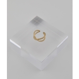 ストリングクロスーマットゴールド | メタルフープ片耳イヤーカフ | earyear