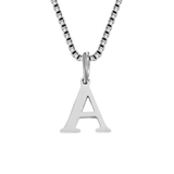 ブロックレター イニシャル チャーム ネックレス Stainless 316L | earyear | 詳細画像1