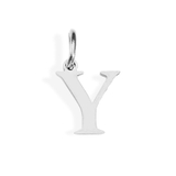 Y_S | ブロックレター イニシャル チャーム ネックレス Stainless 316L | earyear