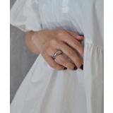 シルバー | Luna Dome design peti Volume Ring | earyear