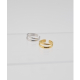 Twin Line Open Ring Stainless 316L | earyear | 詳細画像2 
