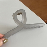 グレー | マットテクスチャーヘアクリップ【韓国ファッション】 | Girly Doll