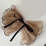 ベージュ | リボンバレッタ【韓国ファッション】 | Girly Doll