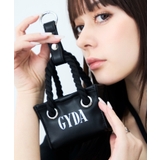 ブラック | GYDA(ジェイダ)ショッパー風ミニバッグチャーム GY-P193 | ELGAES