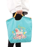 I：ターコイズ | トートバッグ 刺繍 エコバッグ | Emmmo