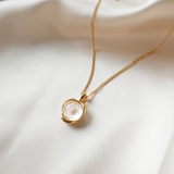 フラワークリアドームネックレス【ニッケルフリー】 | enjoueel | 詳細画像1