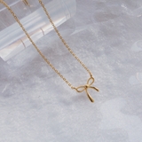 ラウンディッシュリボンネックレス【ニッケルフリー】 | enjoueel  | 詳細画像1 