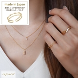 スリムトゥラインストーンピンキーリング | enjoueel | 詳細画像1