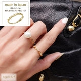 ハーフツイストストーンリング | enjoueel | 詳細画像1