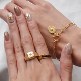 マンテルメタルサンストーンブレスレット【ニッケルフリー】 | enjoueel | 詳細画像3