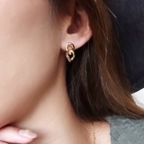 ダブルリングショートピアス【ニッケルフリー】 | enjoueel | 詳細画像1