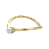 ハートラインパールピンキーリング | enjoueel | 詳細画像4