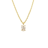 オーバルクリスタルネックレス【ニッケルフリー】 | enjoueel  | 詳細画像2 