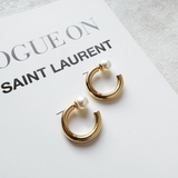 フープキャッチパールピアス【ニッケルフリー】 | enjoueel | 詳細画像3