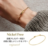 プレートロックバングル【ニッケルフリー】 | enjoueel | 詳細画像1