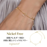 トリプルロンバースストーンブレスレット【ニッケルフリー】 | enjoueel | 詳細画像1