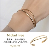 ダブルラップバングル【ニッケルフリー】 | enjoueel | 詳細画像1
