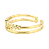 サークルストーンダブルピンキーリング | enjoueel | 詳細画像4