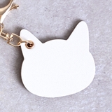 しろ | キーホルダー ねこ 猫 | exrevo