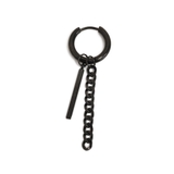 片耳メタルバーチェーンステンレスピアス フープ シルバー | FACION | 詳細画像3 