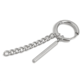 片耳メタルバーチェーンステンレスピアス フープ シルバー | FACION | 詳細画像4 