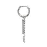 片耳メタルバーチェーンステンレスピアス フープ シルバー | FACION | 詳細画像6 