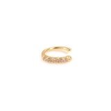 ストーンフープ | 片耳デザイン軟骨イヤーカフ ノンホールピアス イヤリング | FACION