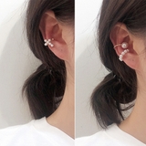 片耳重ね付けパール軟骨イヤーカフ3点セット ノンホールピアス イヤリング | FACION | 詳細画像6 