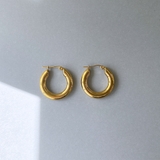 ゴールド 25mm | チャンキーフープステンレスメタルピアス サージカルステンレス金属アレルギー | FACION