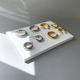 チャンキーフープステンレスメタルピアス サージカルステンレス金属アレルギー | FACION | 詳細画像3 