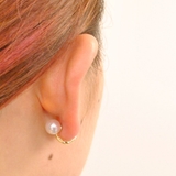 イヤーカフ風変形メタルラインピアス シルバー ゴールド | FACION | 詳細画像7 