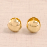 ゴールド | メタルラウンドボールワンタッチピアス 丸 球体 | FACION