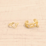 片耳重ね付けデザインイヤーカフSET ノンホールピアス イヤリング | FACION | 詳細画像2 
